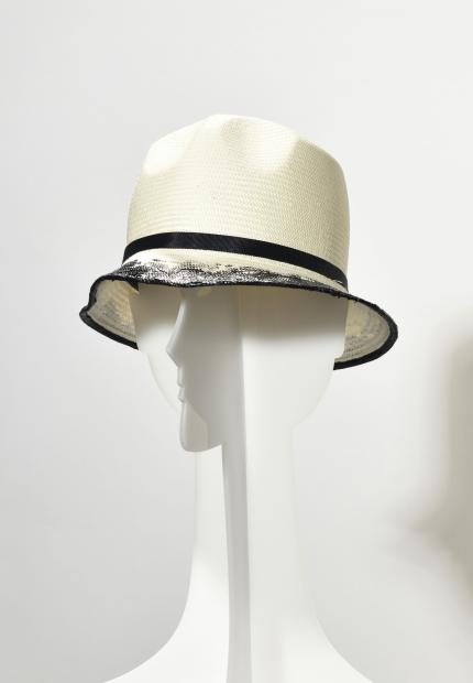 Stephen Jones Millinery Spring Summer 2020 an edge painted bucket hat