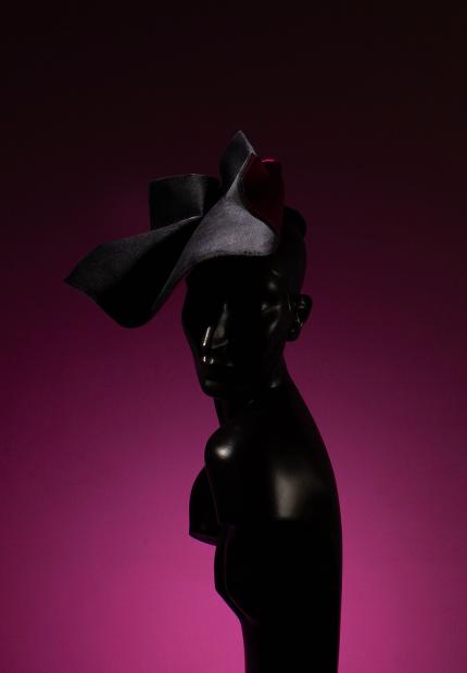 Stephen Jones Millinery black cocktail hat