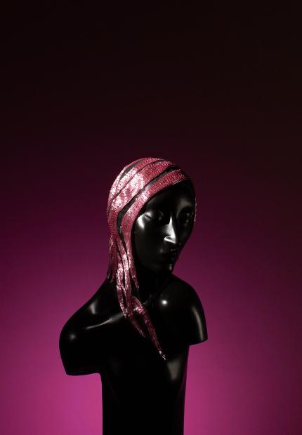 Stephen Jones Millinery pink hair wig